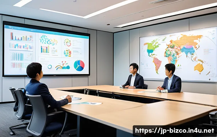 기업경영지도사 이론적 기반 강화 방법 - A modern Japanese business seminar scene inside a bright, sleek conference room with natural light, ...